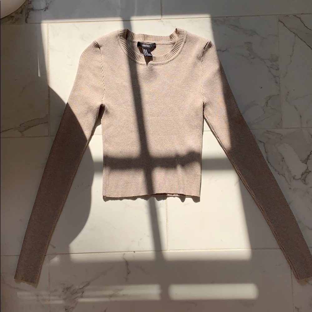 Forever 21 Long sleeve Crop Top